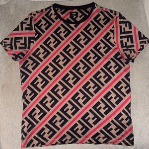 WORN ONCE ! Men Authentic Fendi T-shirt .